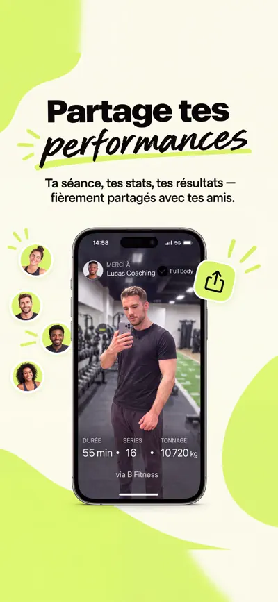 Partage tes performances de séance